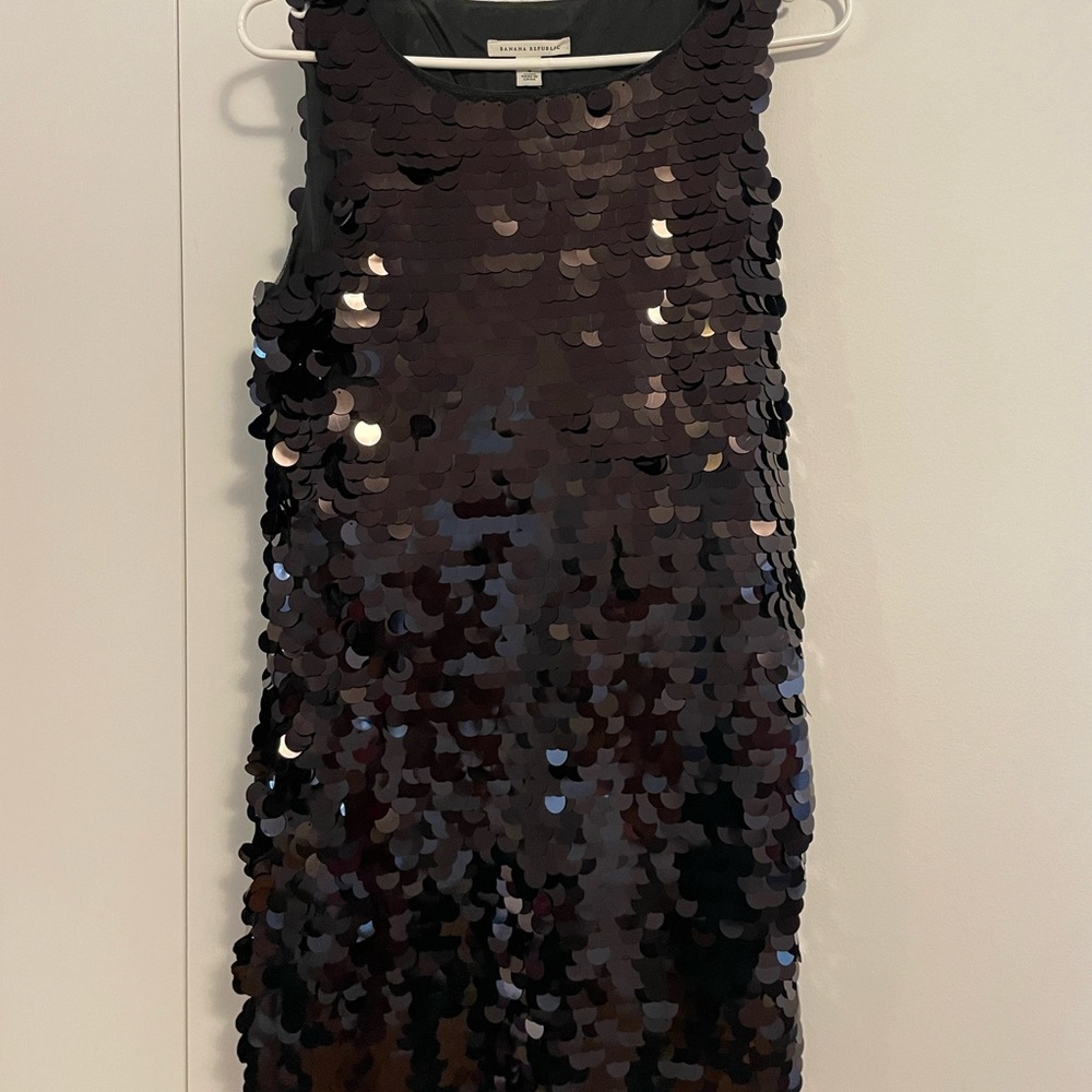 Black sequin dress